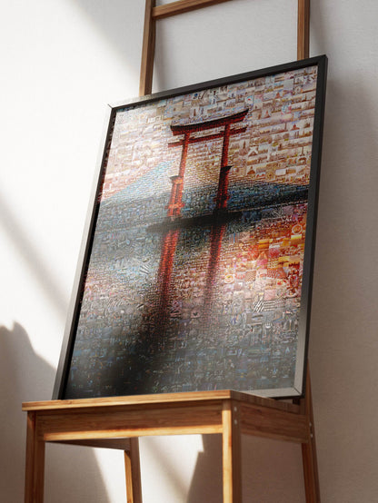 Torii Gate Reflection – Japanese Mosaic Wall Art AtelierMosaics