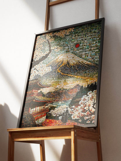 Mount Fuji & Sakura – Japanese Mosaic Wall Art AtelierMosaics