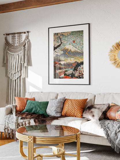 Mount Fuji & Sakura – Japanese Mosaic Wall Art AtelierMosaics