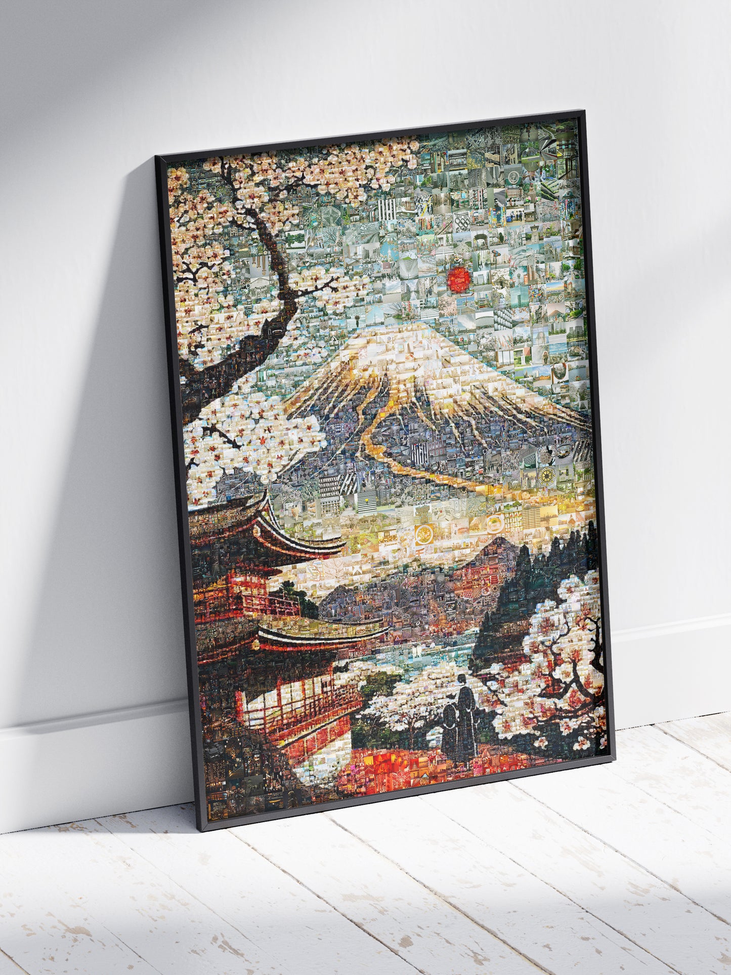 Mount Fuji & Sakura – Japanese Mosaic Wall Art AtelierMosaics
