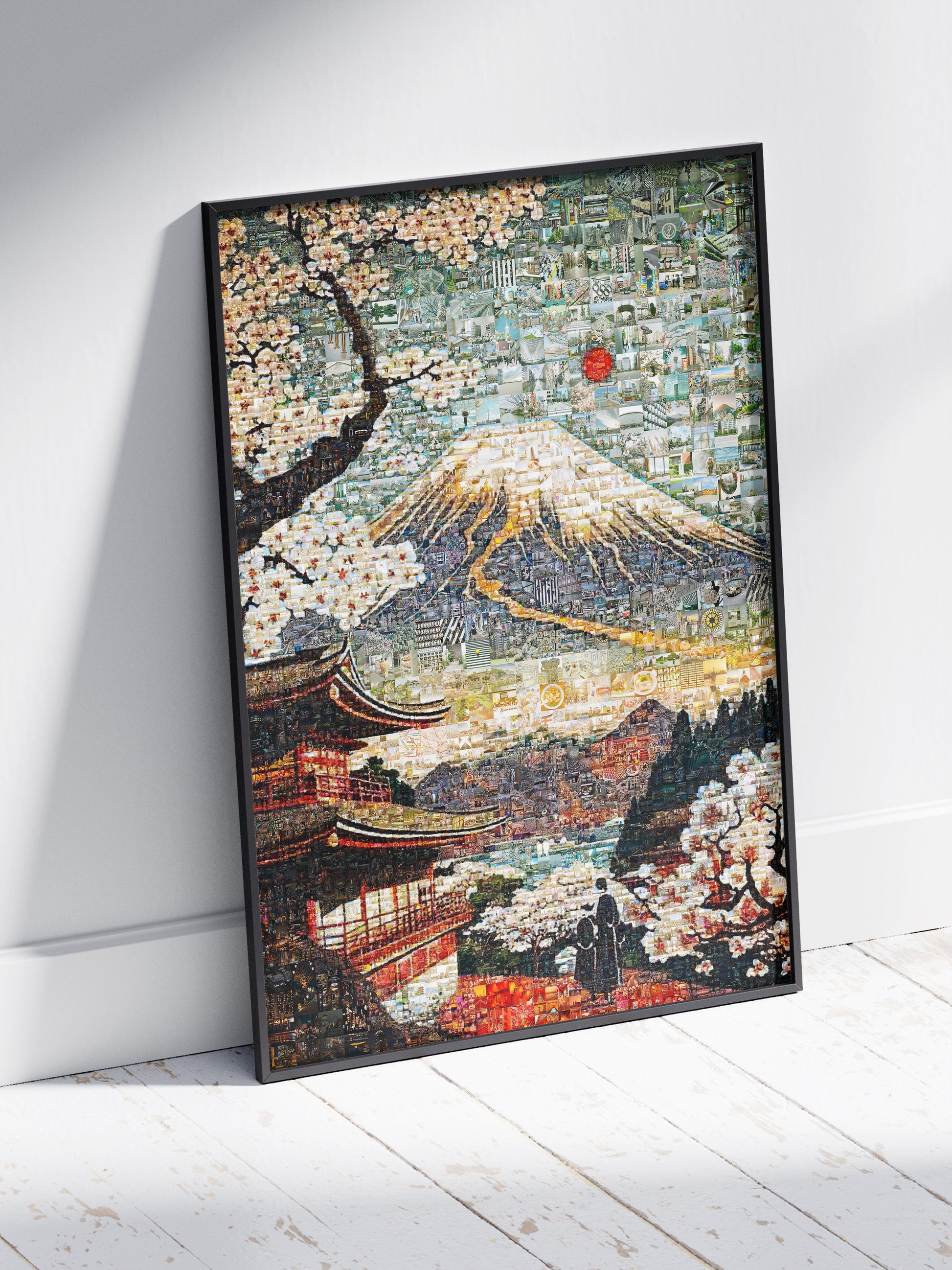 Mount Fuji & Sakura – Japanese Mosaic Wall Art AtelierMosaics