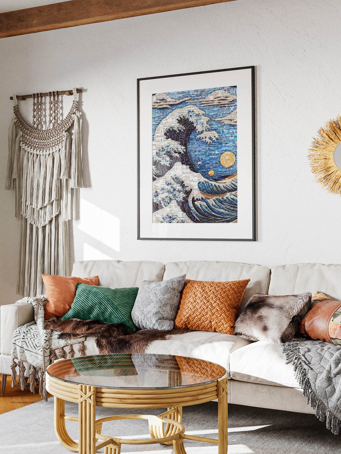 Tokyo Mosaic Art — The Great Wave Inspired Japanese Mosaic - AtelierMosaics