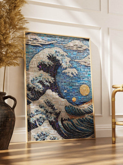 Tokyo Mosaic Art — The Great Wave Inspired Japanese Mosaic - AtelierMosaics