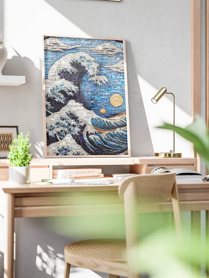 Tokyo Mosaic Art — The Great Wave Inspired Japanese Mosaic - AtelierMosaics