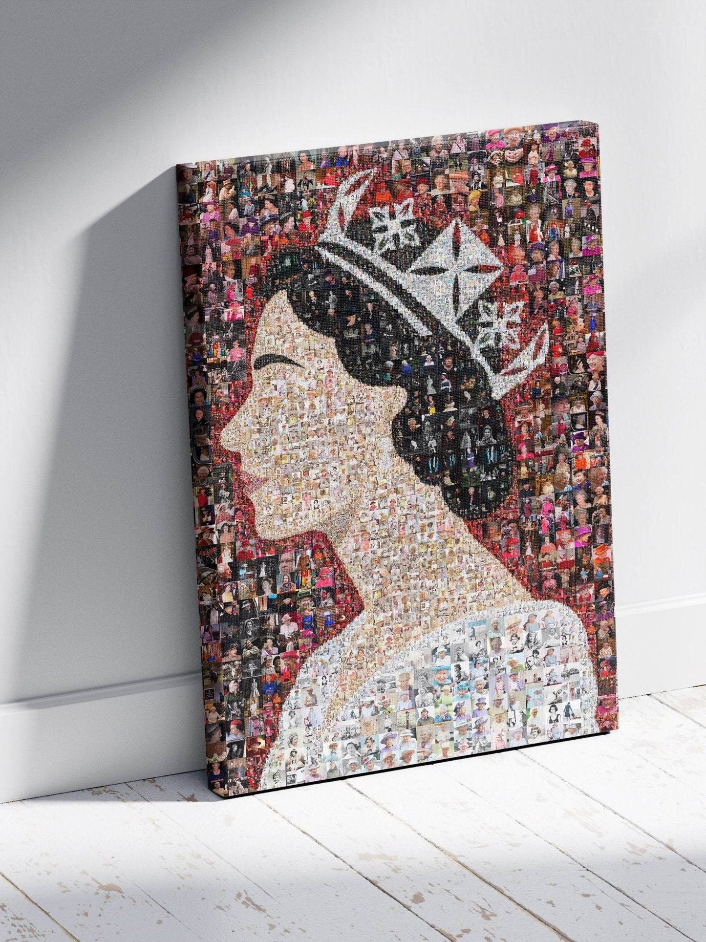 Elegant Mosaic Artwork of Queen Elizabeth II - Tribute to a Timeless Icon - AtelierMosaics