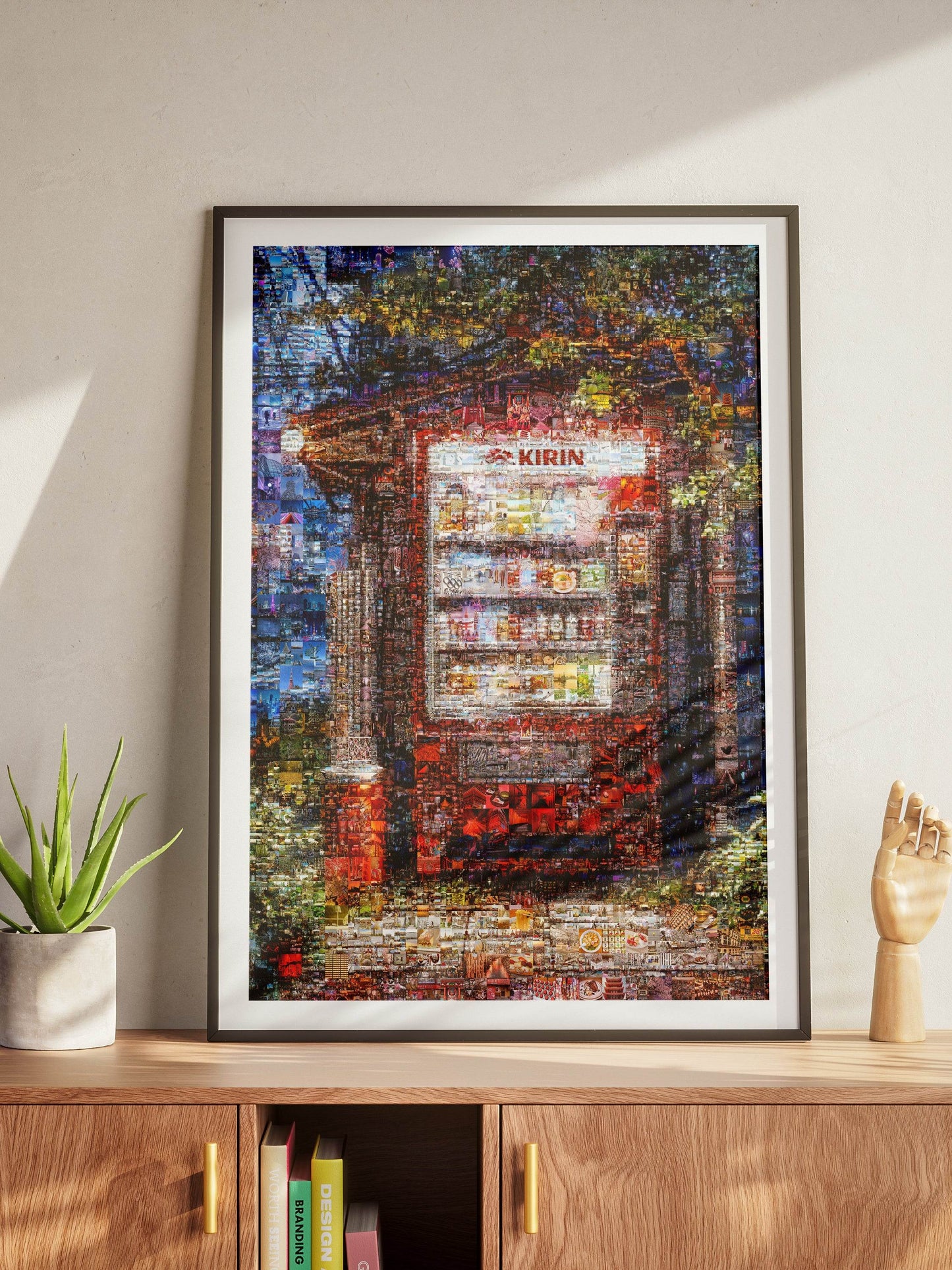 okyo Mosaic Art — Lantern and Sakura over City Lights AtelierMosaics