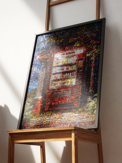 okyo Mosaic Art — Lantern and Sakura over City Lights AtelierMosaics