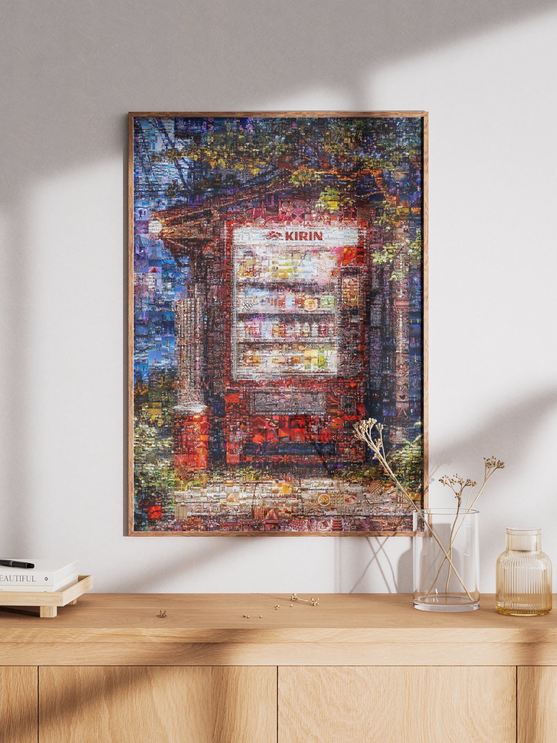 okyo Mosaic Art — Lantern and Sakura over City Lights AtelierMosaics