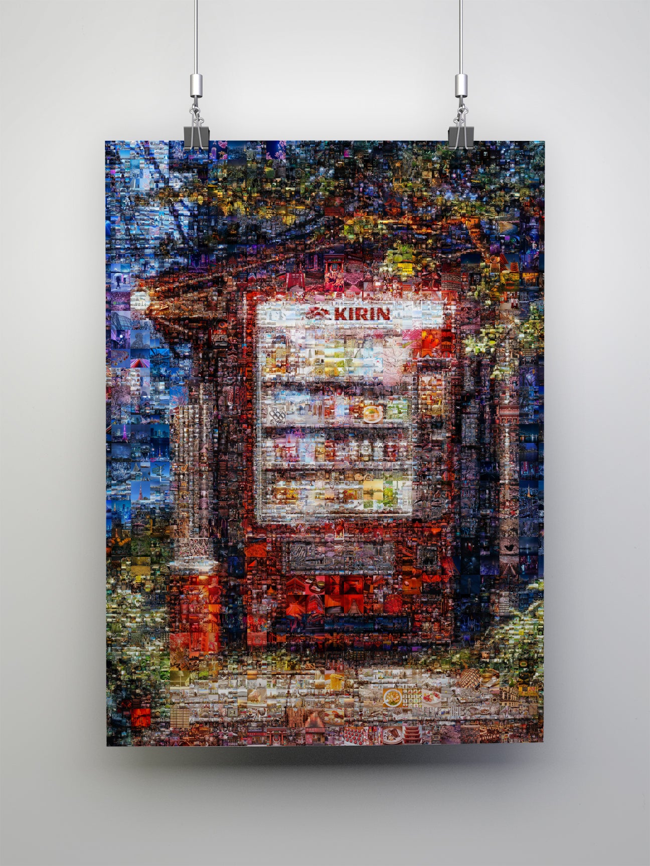 okyo Mosaic Art — Lantern and Sakura over City Lights AtelierMosaics