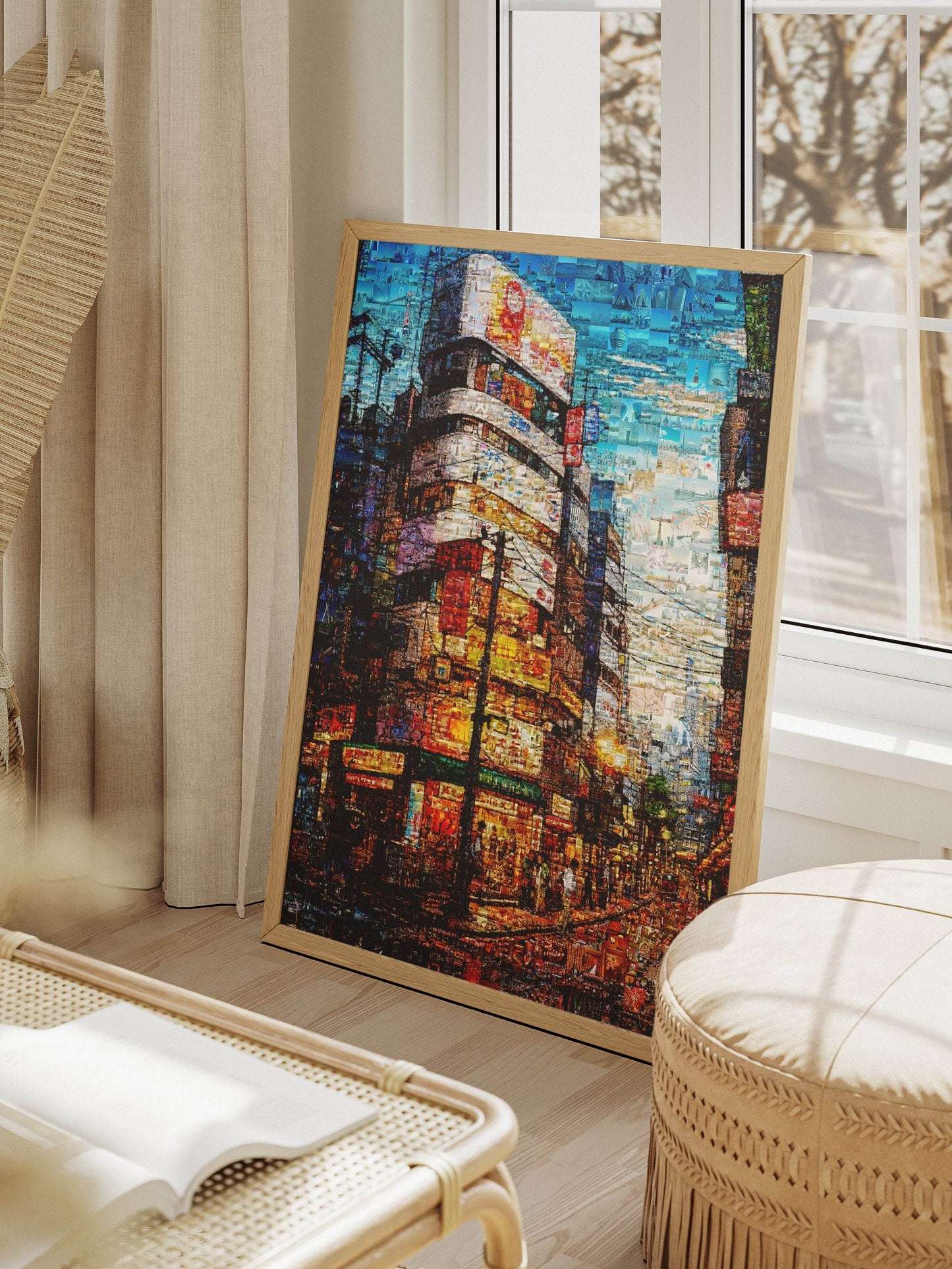 Tokyo Mosaic Art — Shibuya Street Scene at Dusk AtelierMosaics
