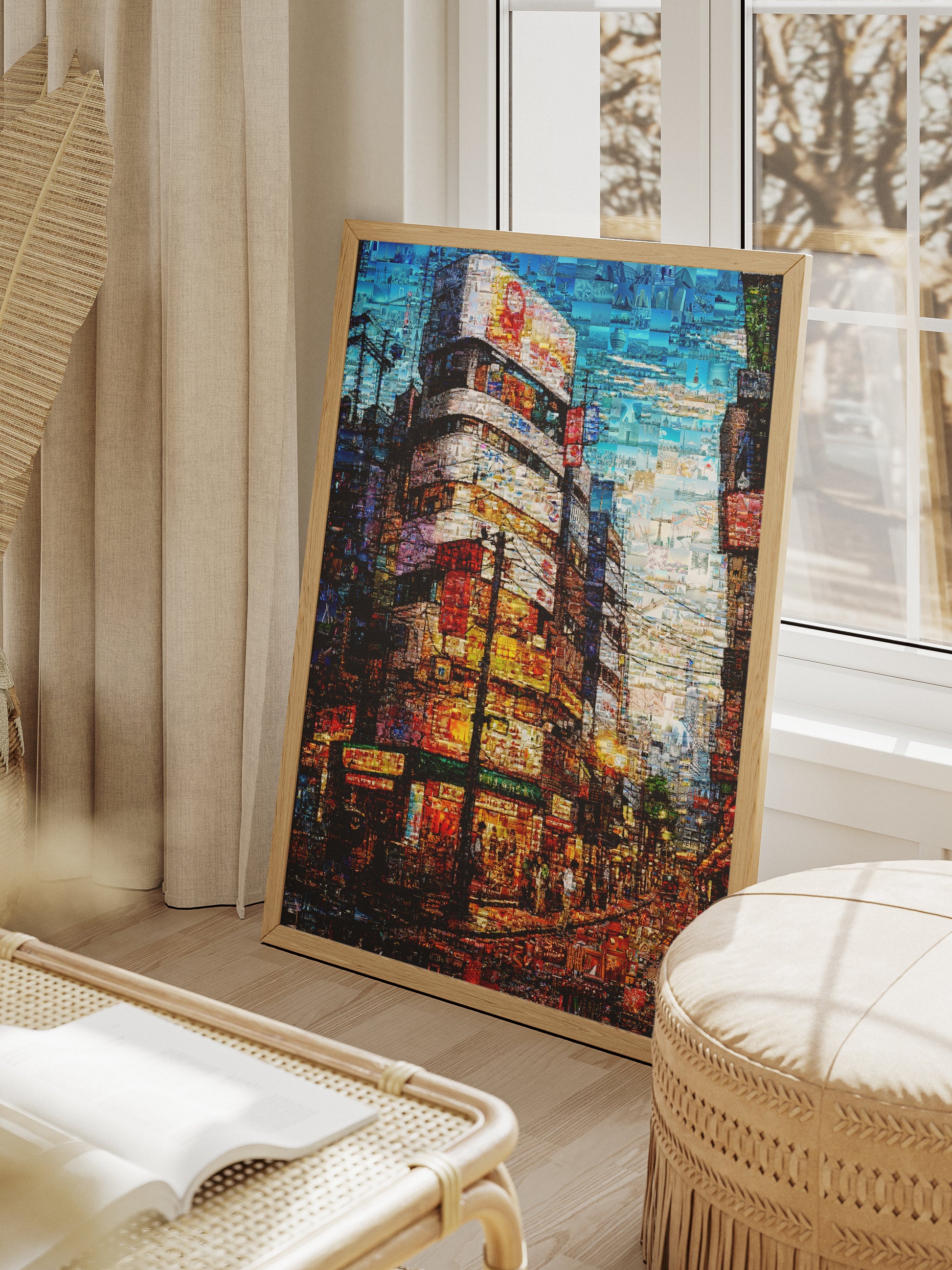 Tokyo Mosaic Art — Shibuya Street Scene at Dusk AtelierMosaics