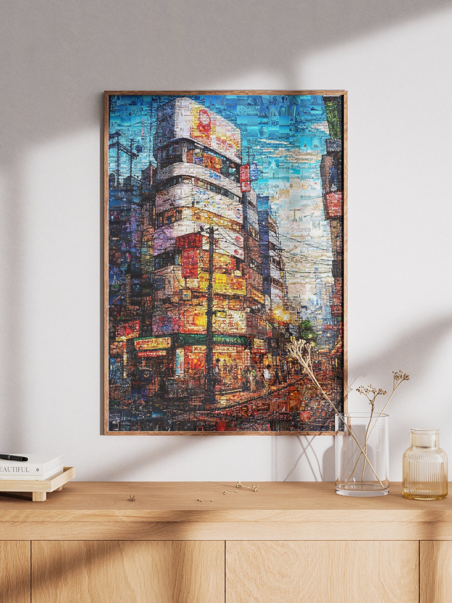 Tokyo Mosaic Art — Shibuya Street Scene at Dusk AtelierMosaics