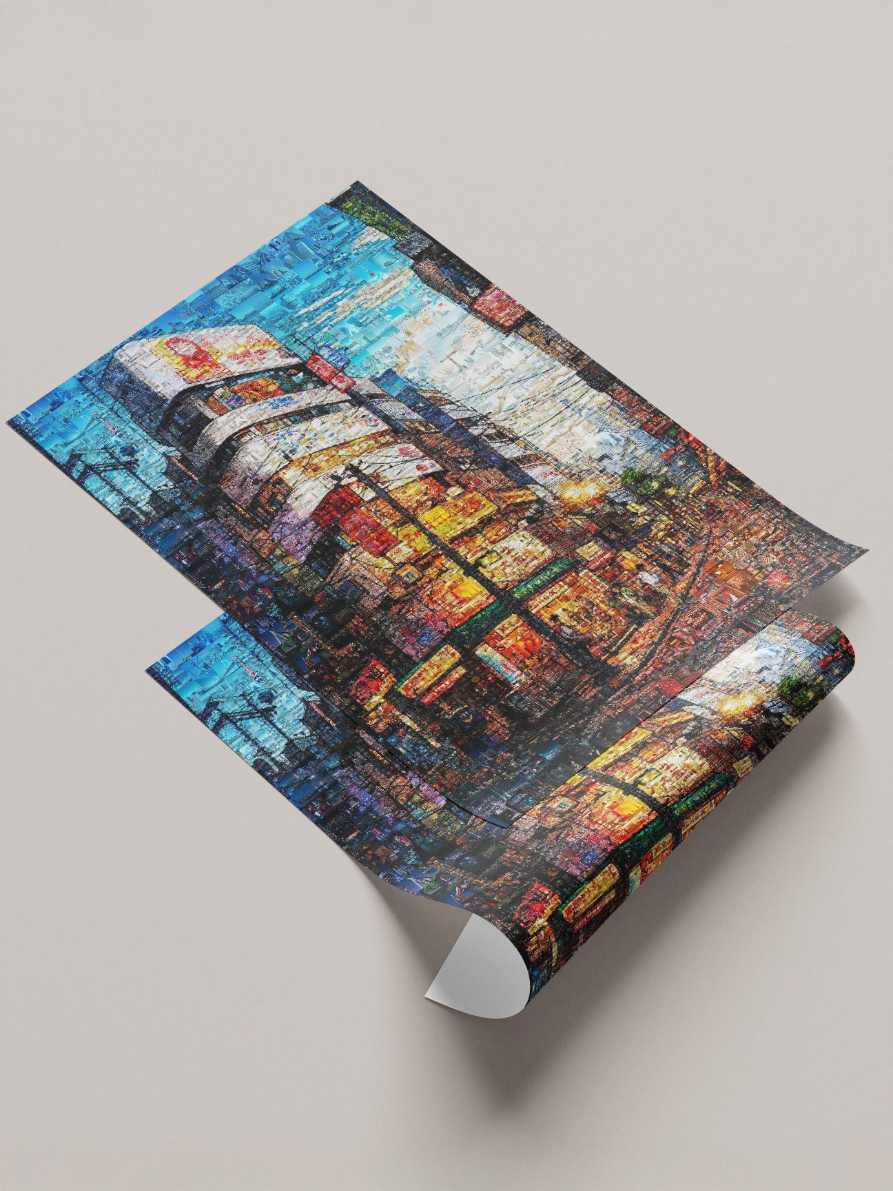 Tokyo Mosaic Art — Shibuya Street Scene at Dusk AtelierMosaics