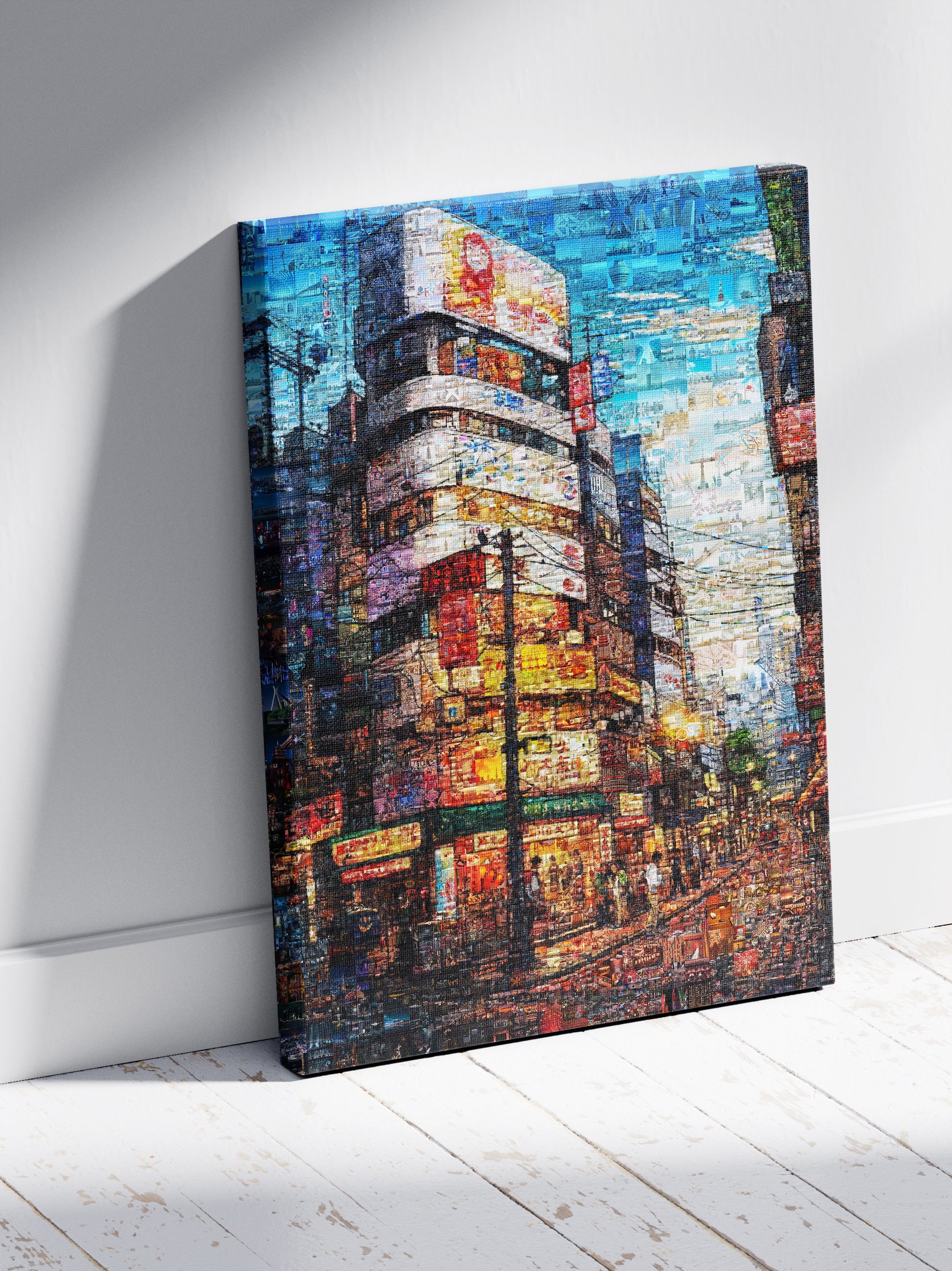 Tokyo Mosaic Art — Shibuya Street Scene at Dusk AtelierMosaics