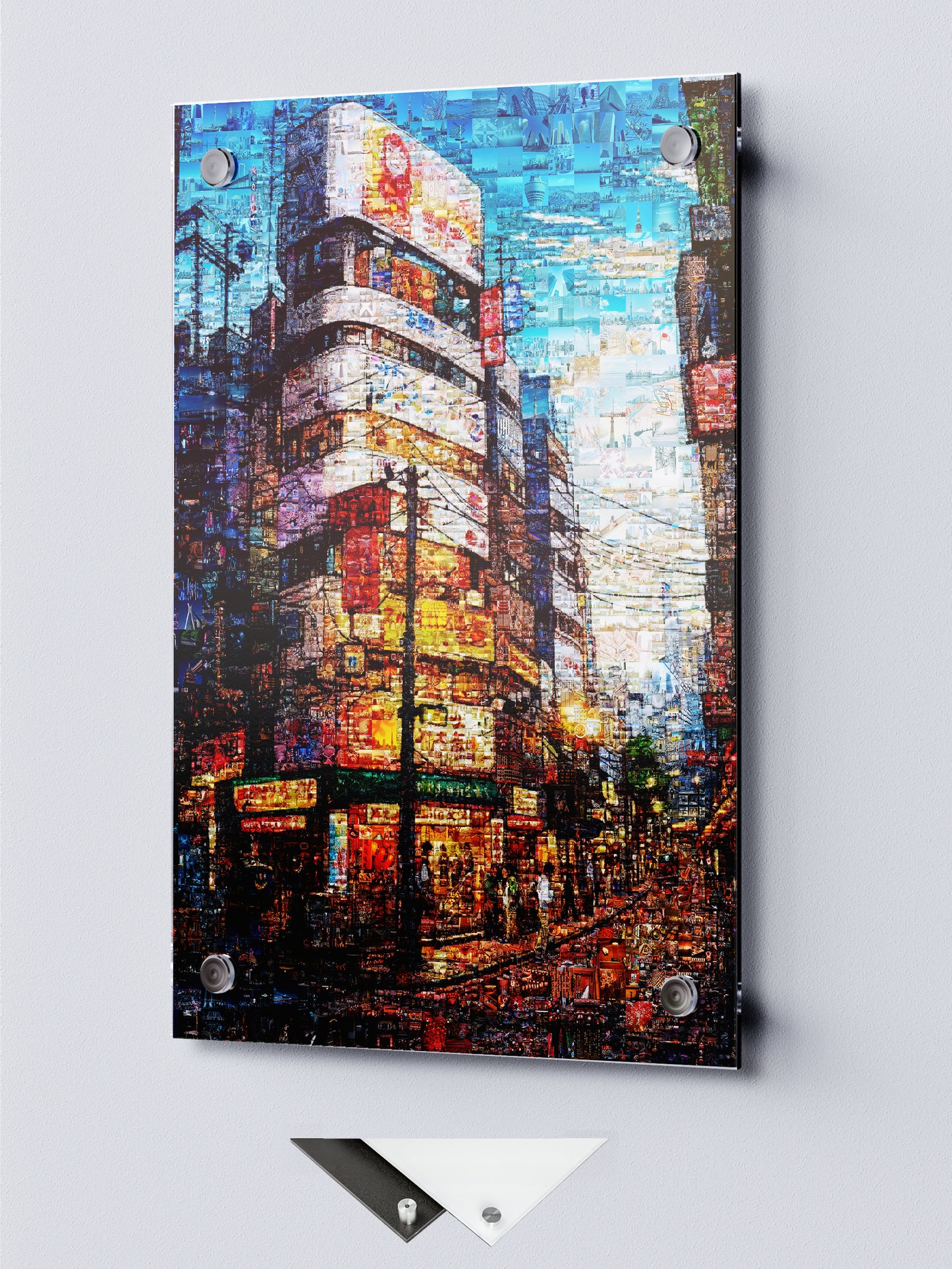 Tokyo Mosaic Art — Shibuya Street Scene at Dusk AtelierMosaics