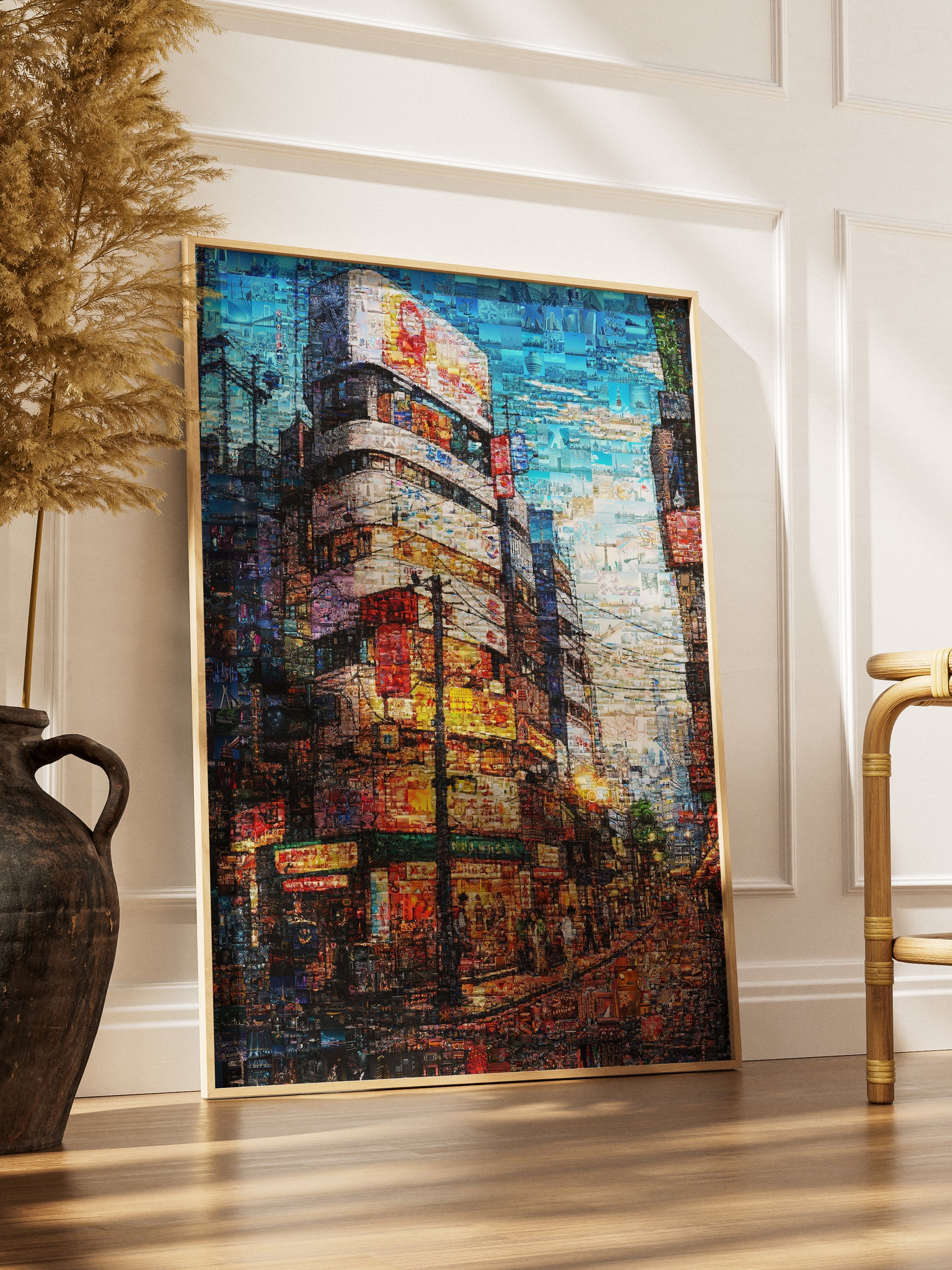 Tokyo Mosaic Art — Shibuya Street Scene at Dusk AtelierMosaics