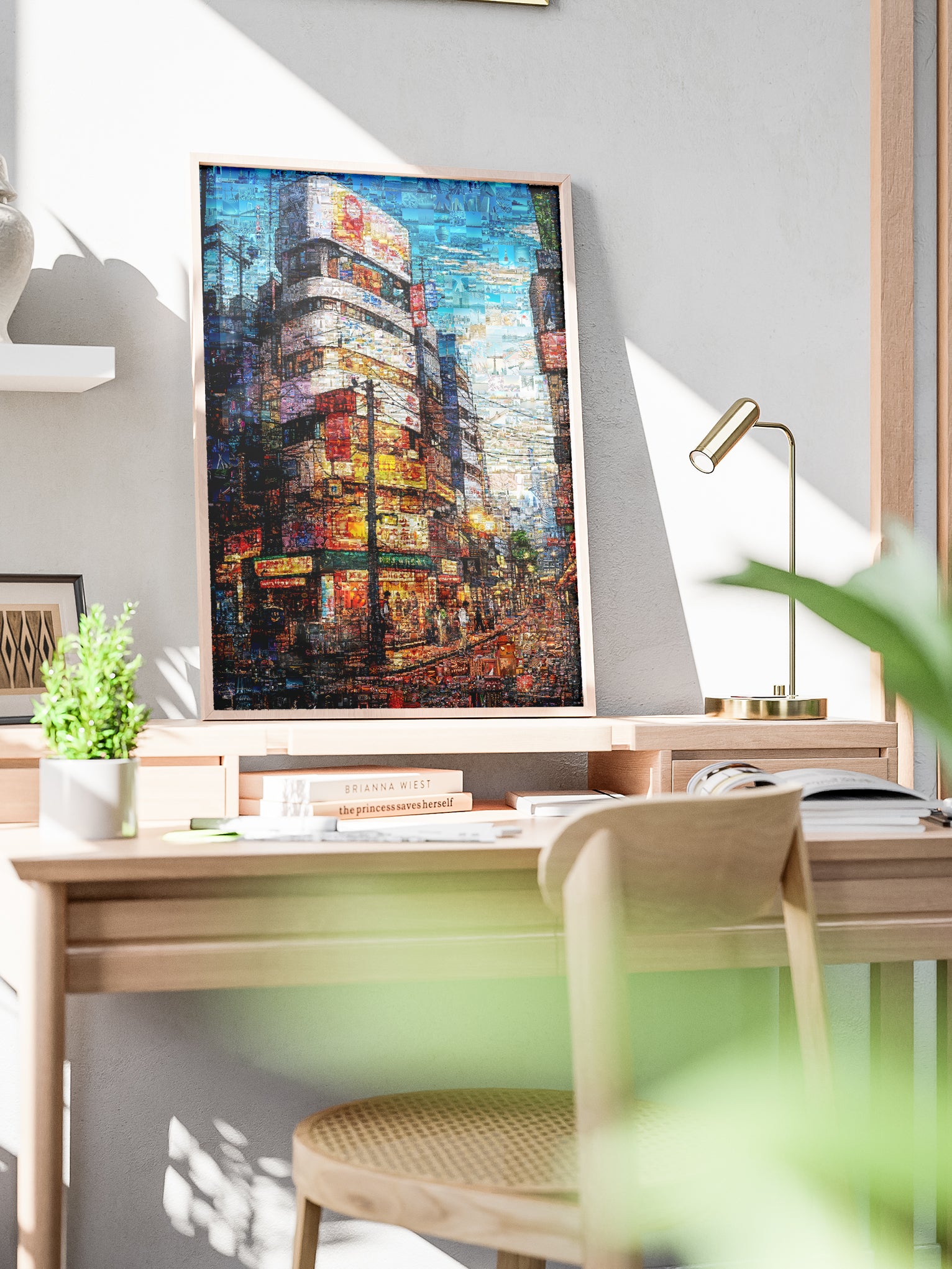 Tokyo Mosaic Art — Shibuya Street Scene at Dusk AtelierMosaics