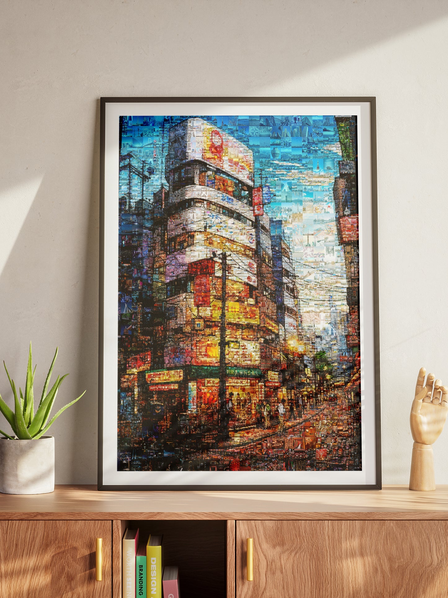 Tokyo Mosaic Art — Shibuya Street Scene at Dusk AtelierMosaics