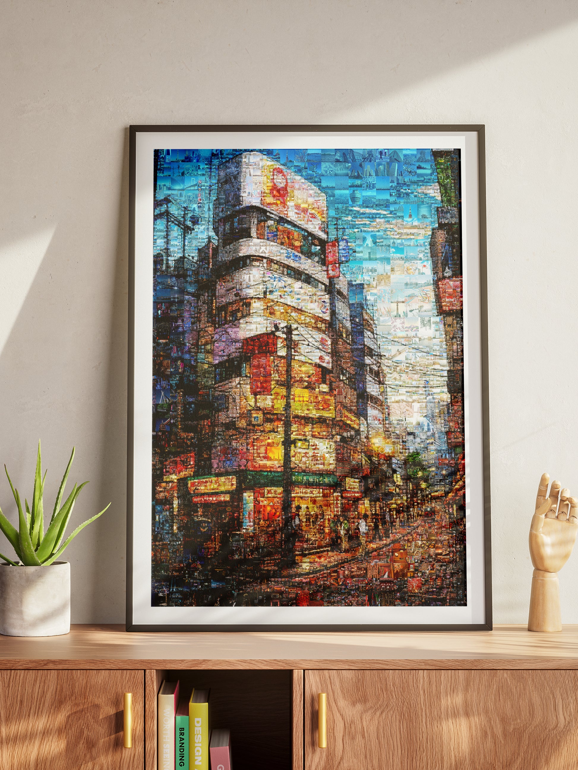 Tokyo Mosaic Art — Shibuya Street Scene at Dusk AtelierMosaics
