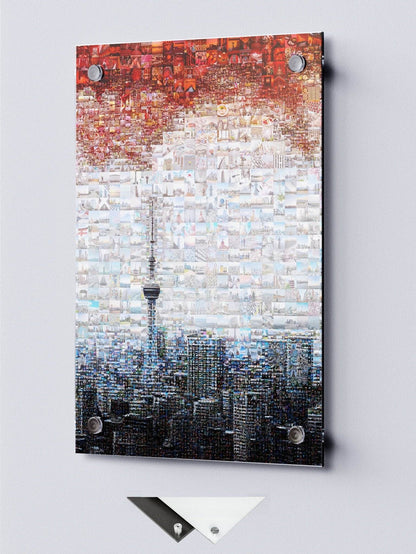 Tokyo Mosaic Art — Skytree and Tokyo Skyline under Rising Sun - AtelierMosaics