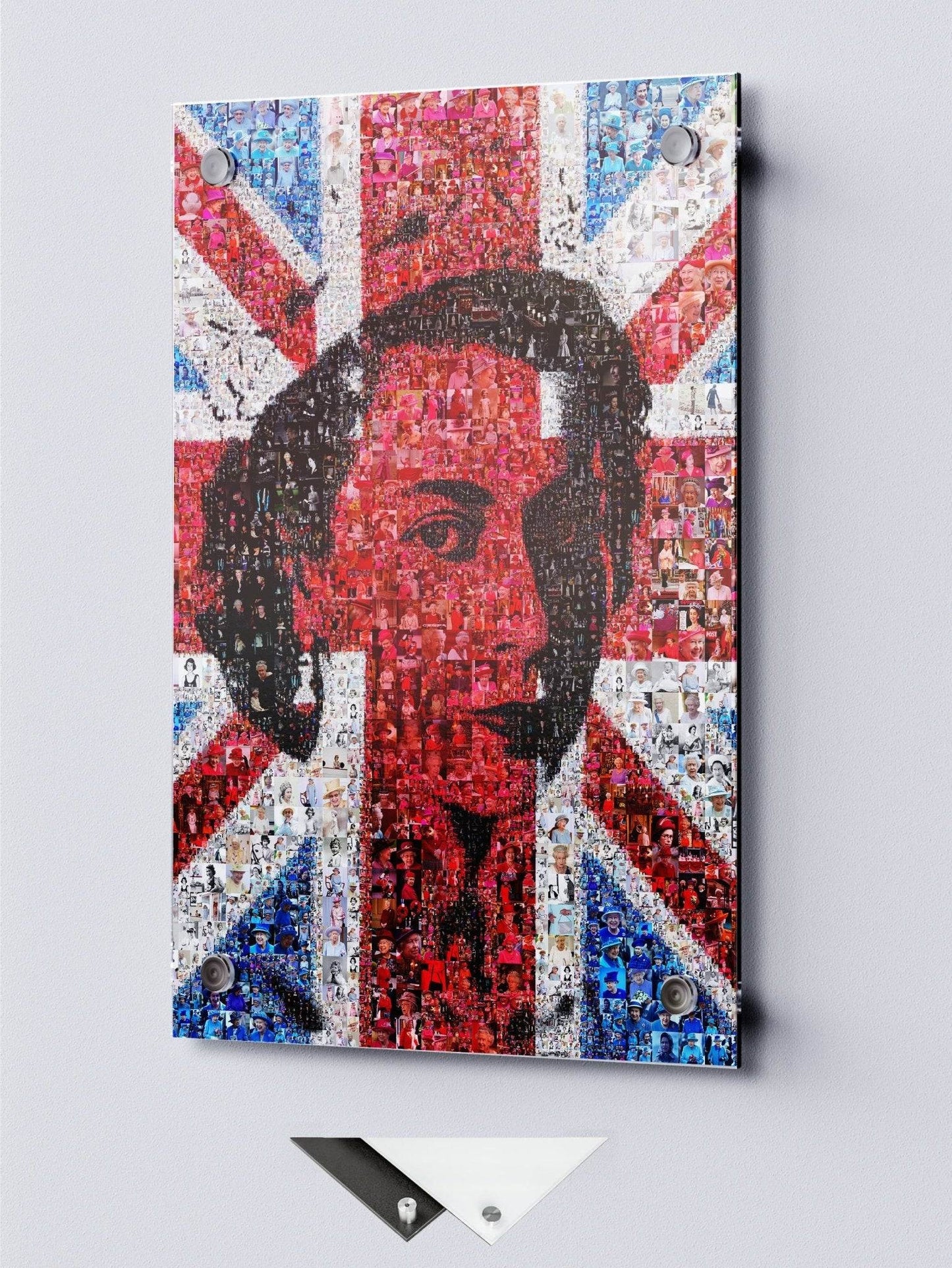 Stunning Mosaic Artwork of Queen Elizabeth II - Royal Tribute for Collectors and Fans - AtelierMosaics