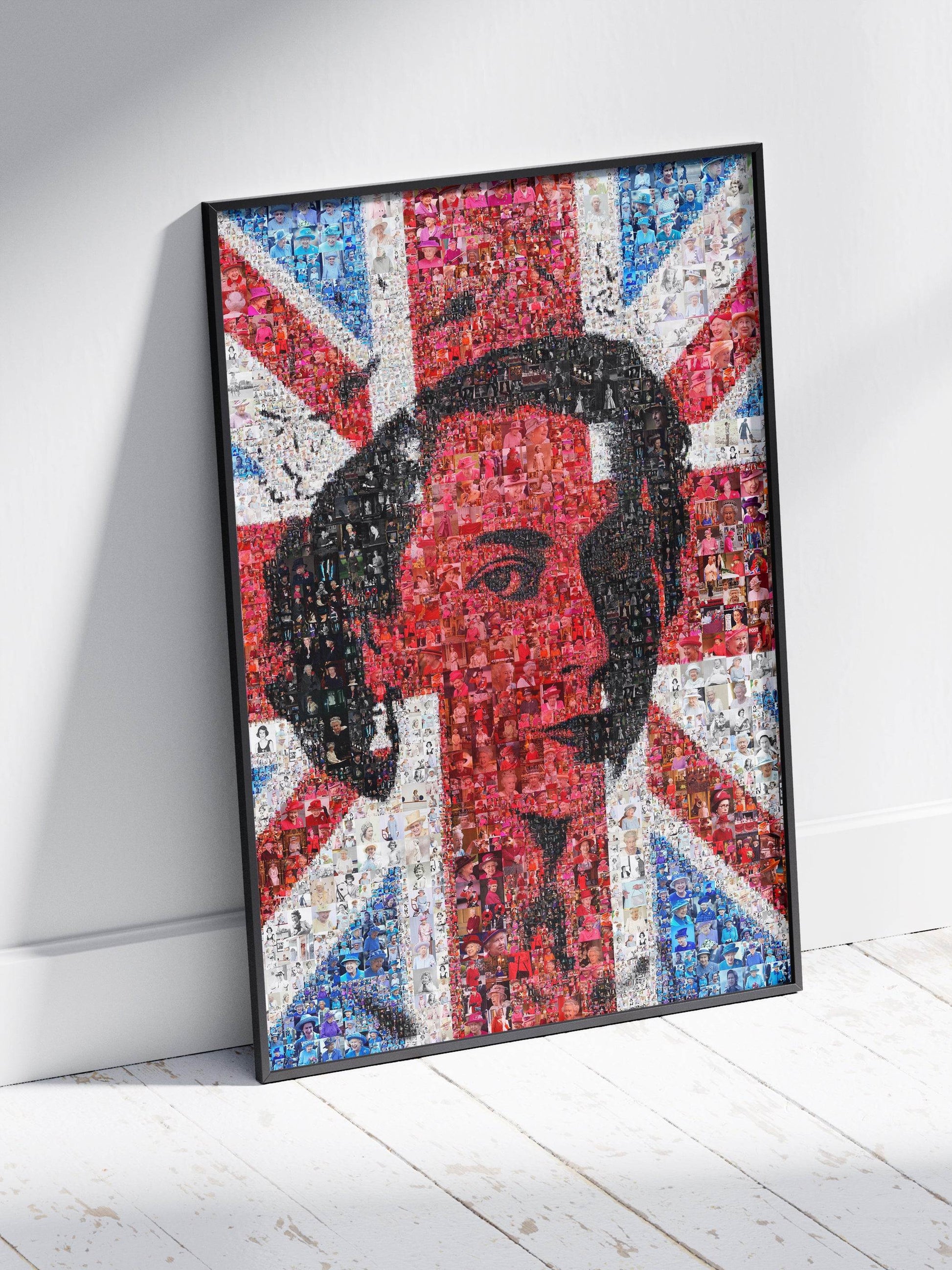 Stunning Mosaic Artwork of Queen Elizabeth II - Royal Tribute for Collectors and Fans AtelierMosaics