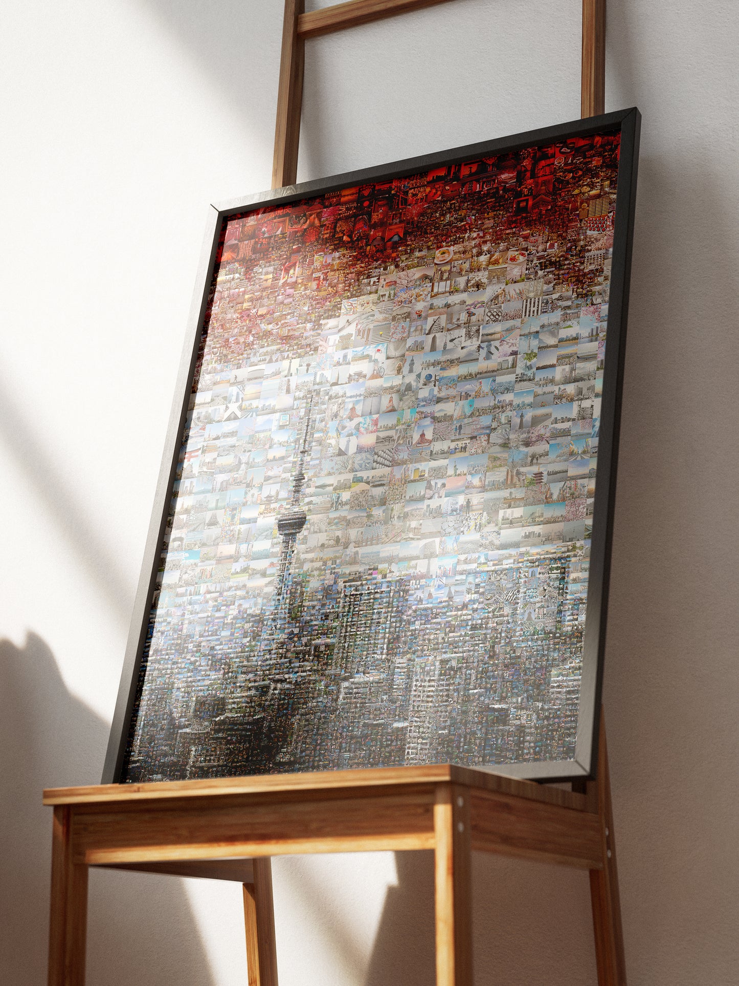 Tokyo Mosaic Art — Skytree and Tokyo Skyline under Rising Sun AtelierMosaics