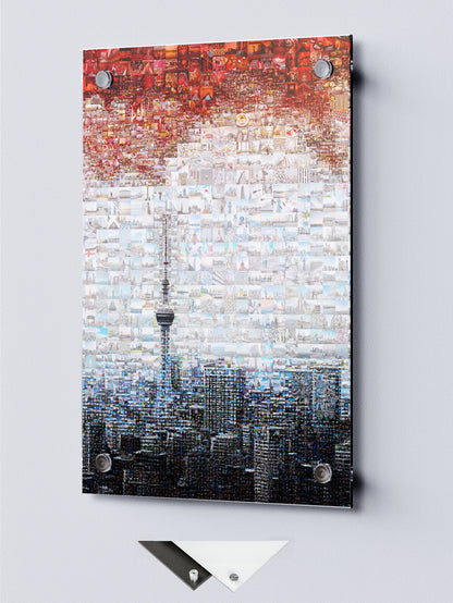 Tokyo Mosaic Art — Skytree and Tokyo Skyline under Rising Sun AtelierMosaics