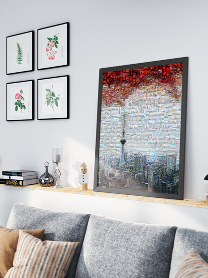 Tokyo Mosaic Art — Skytree and Tokyo Skyline under Rising Sun AtelierMosaics