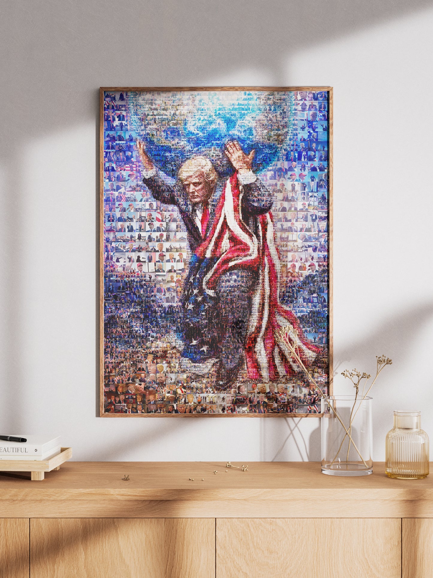 Donald Trump Atlas Mosaic – Holding the World of Freedom AtelierMosaics