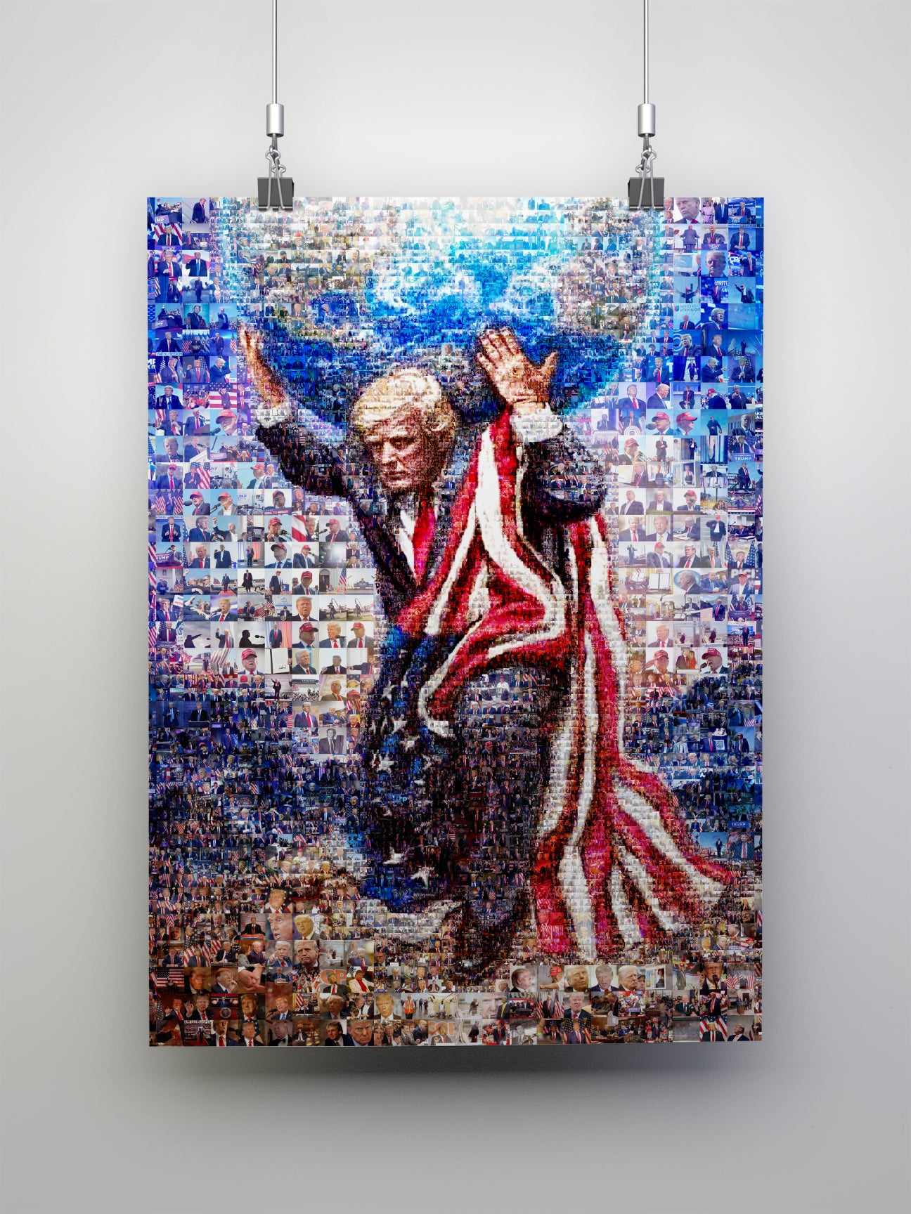 Donald Trump Atlas Mosaic – Holding the World of Freedom AtelierMosaics