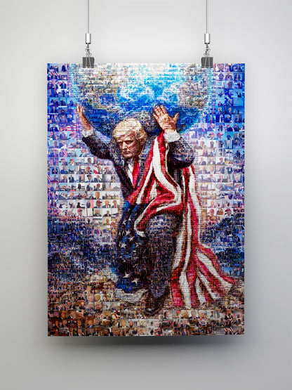 Donald Trump Atlas Mosaic – Holding the World of Freedom AtelierMosaics
