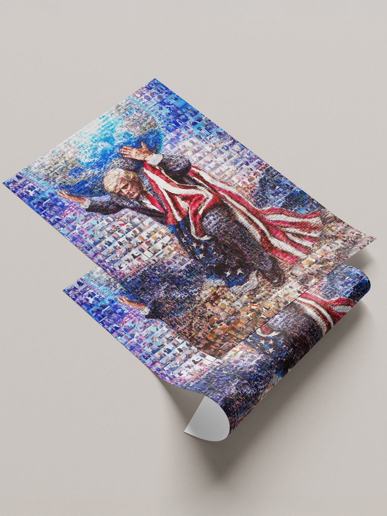 Donald Trump Atlas Mosaic – Holding the World of Freedom AtelierMosaics