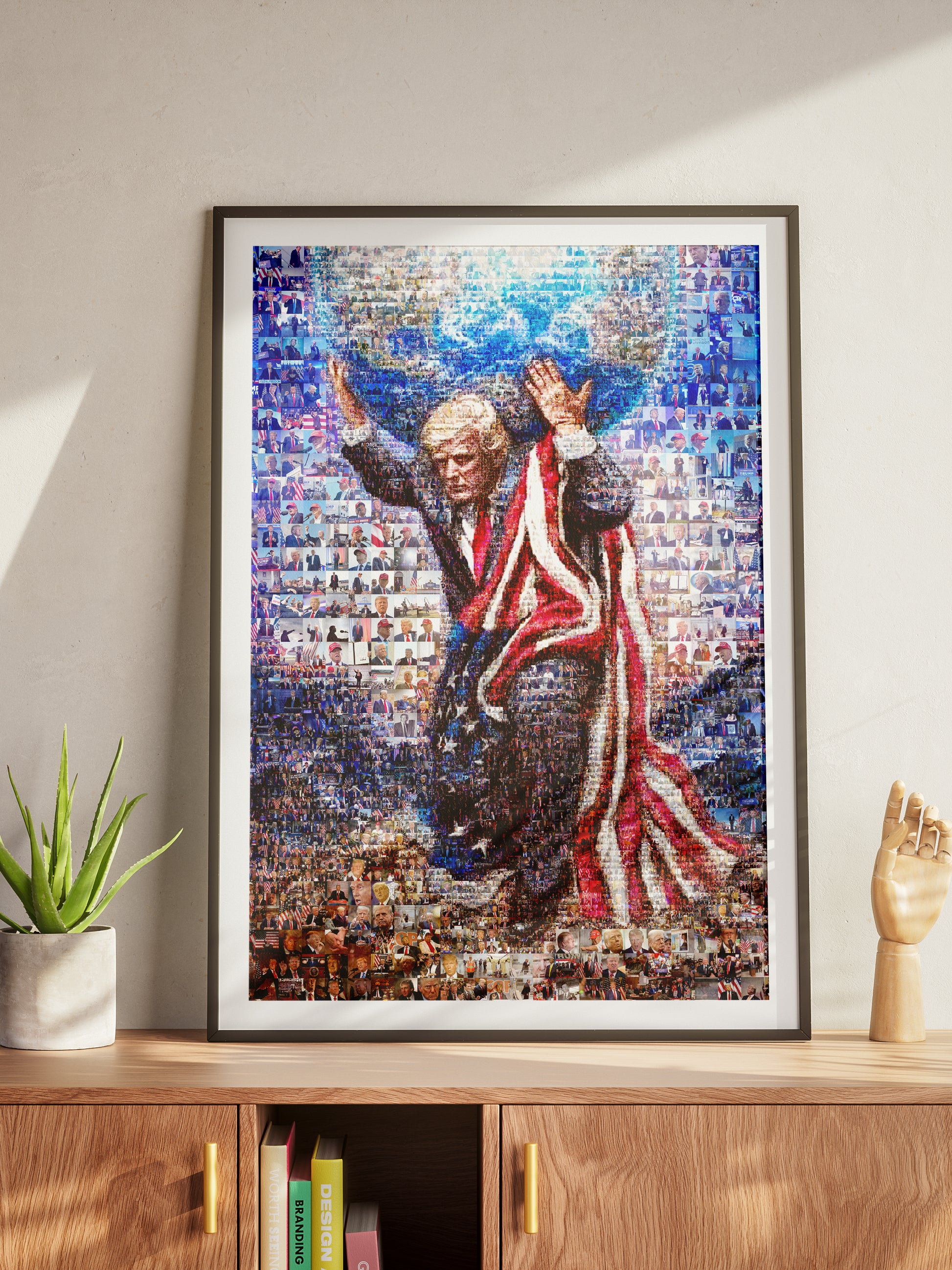 Donald Trump Atlas Mosaic – Holding the World of Freedom AtelierMosaics