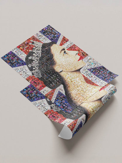 Stunning Mosaic Artwork of Queen Elizabeth II - Iconic Royal Portrait AtelierMosaics