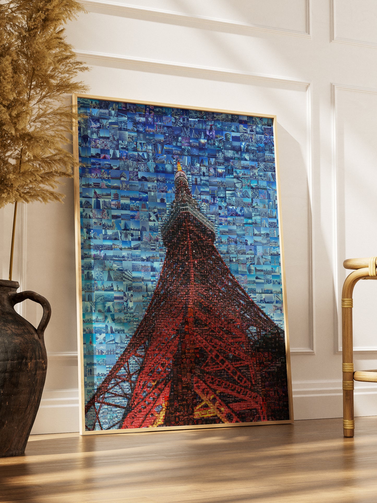 Tokyo Mosaic Art — Tokyo Tower Rising into Blue Sky AtelierMosaics