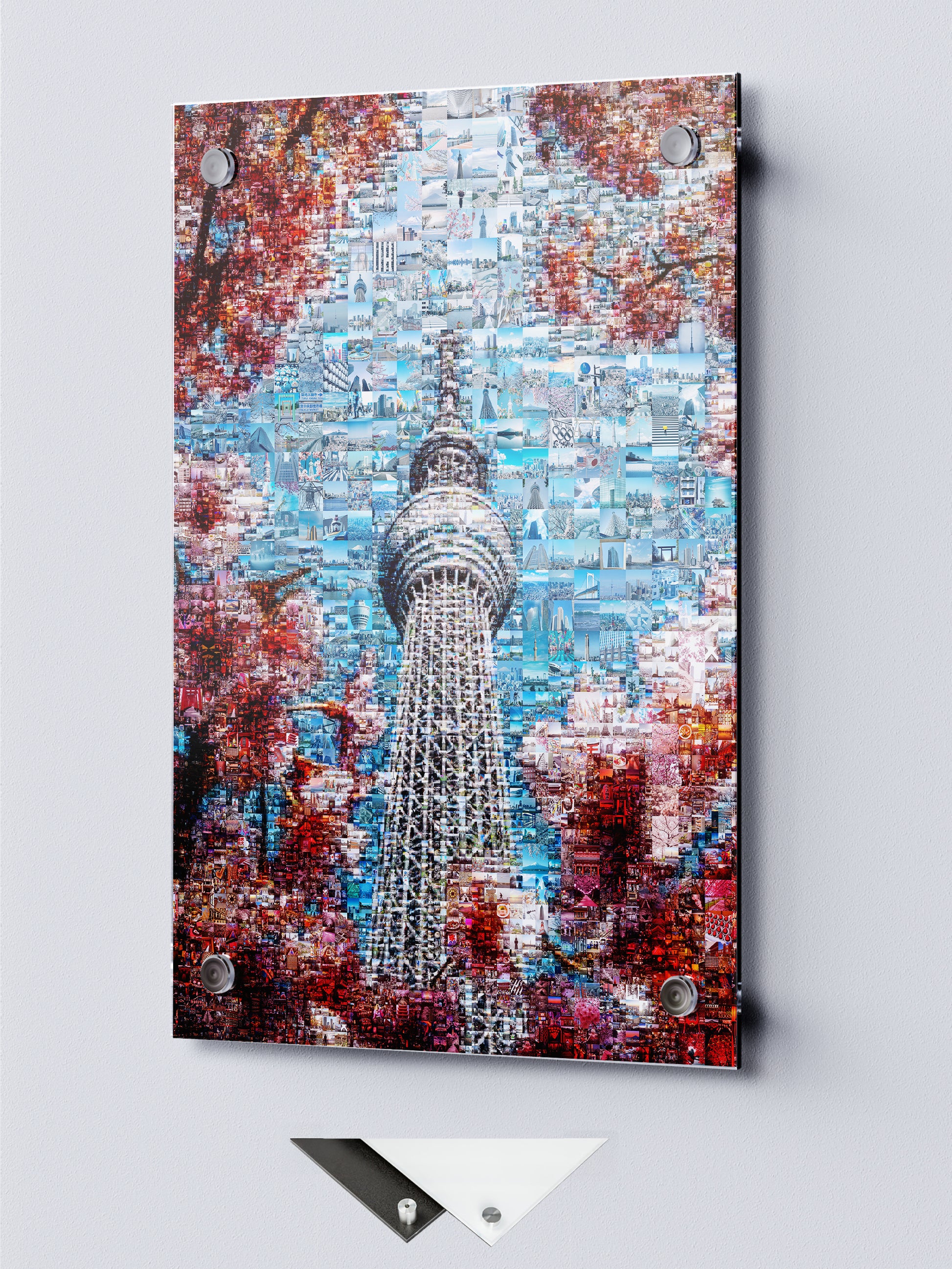 Tokyo Mosaic Art — Skytree Framed by Sakura Blossoms AtelierMosaics