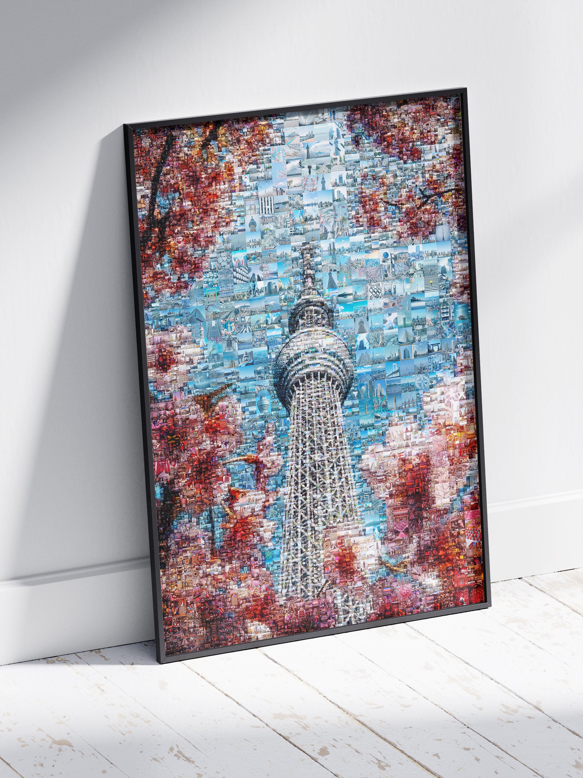 Tokyo Mosaic Art — Skytree Framed by Sakura Blossoms AtelierMosaics