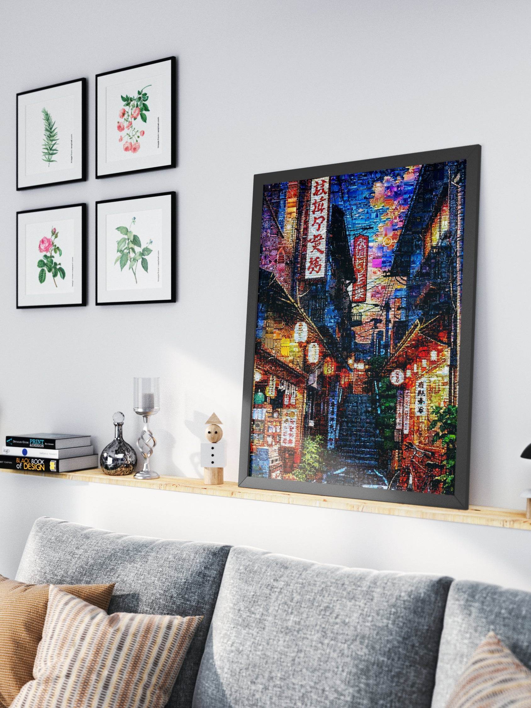 Tokyo Night Alley – Japanese Street Mosaic Art AtelierMosaics