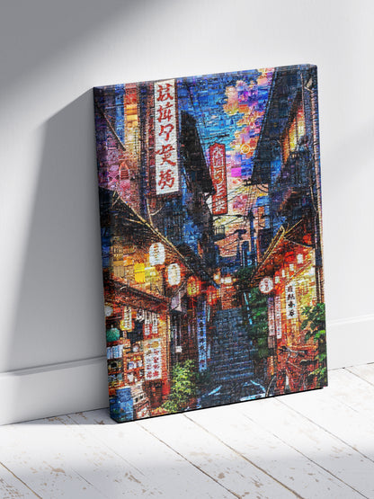 Tokyo Night Alley – Japanese Street Mosaic Art AtelierMosaics