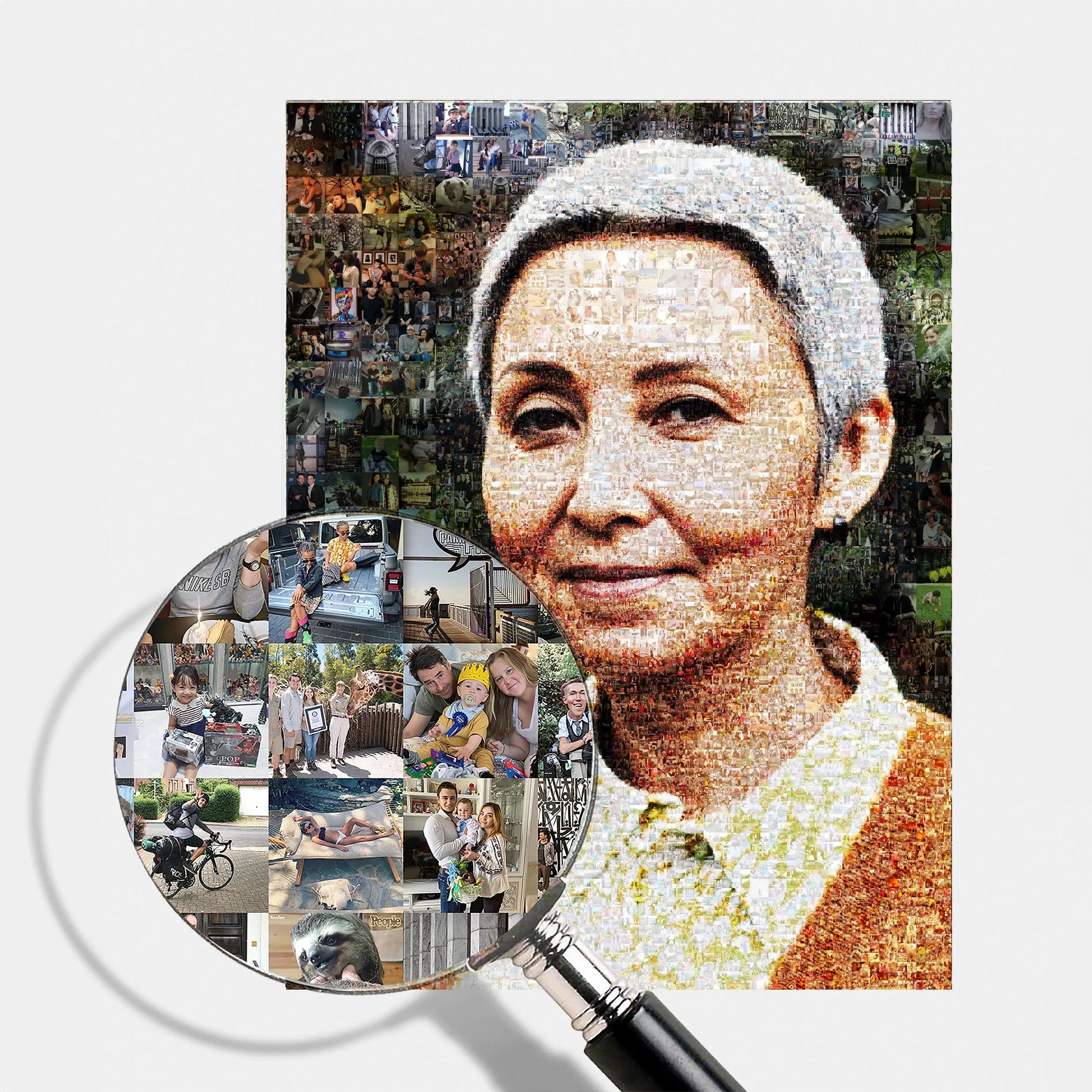 funeral memorial personalized remembrance photo mosaic gift
