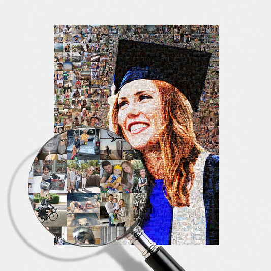 graduation personalized photo mosaic custom keepsake