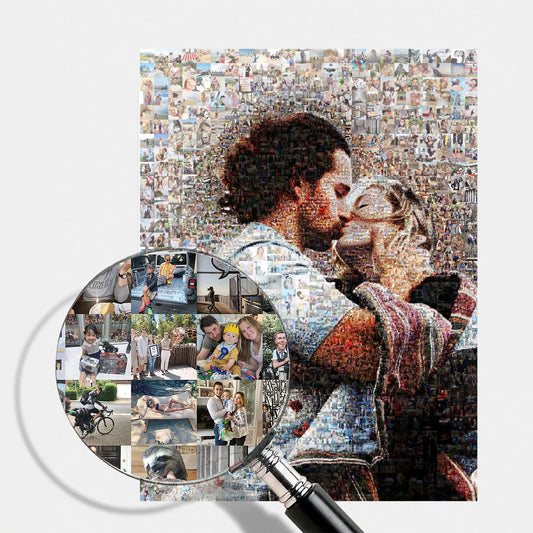 memorial personalized remembrance photo mosaic gift