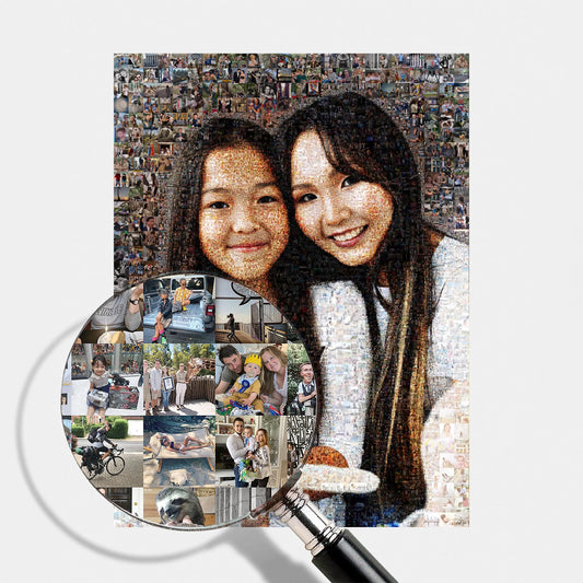 mothers day photo mosaic personalized gift from daughter