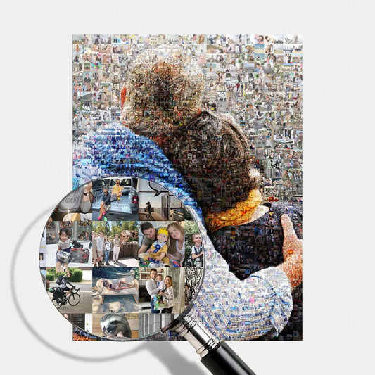 parents anniversary personalized photo mosaic