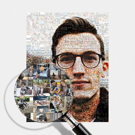 personalized photo mosaic gift for friends