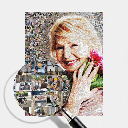 teacher retirement personalized photo mosaic gift