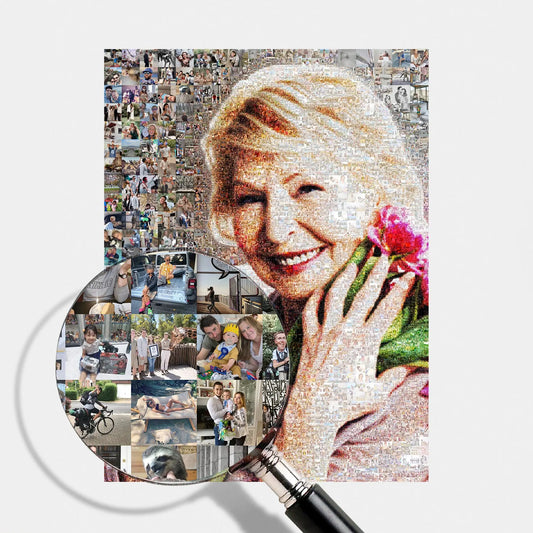 teacher retirement personalized photo mosaic gift