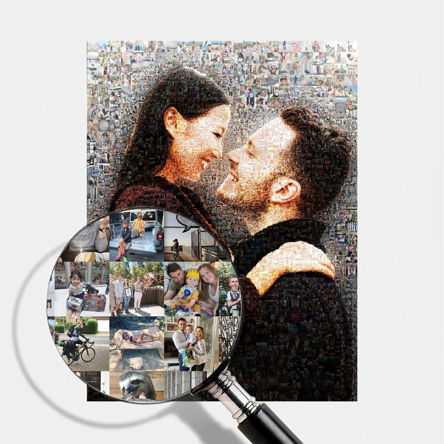 valentines day personalized romantic photo mosaic