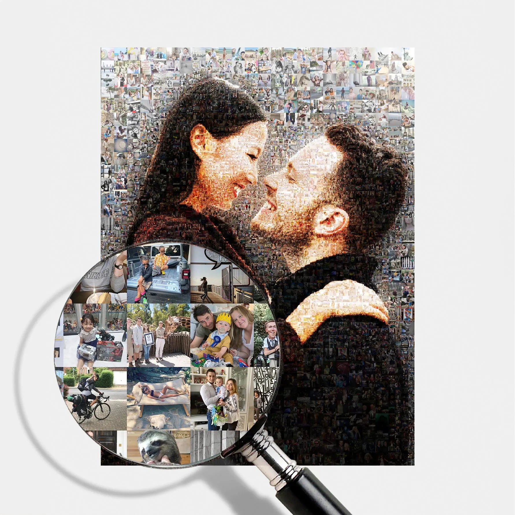 valentines day personalized romantic photo mosaic